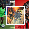 Alozie and Young John: Music meets Football as Super Falcons star chills backstage with ‘Wicked producer’