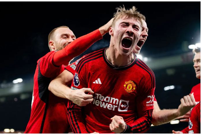 The Manchester United match-winner, Rasmus Hojlund.