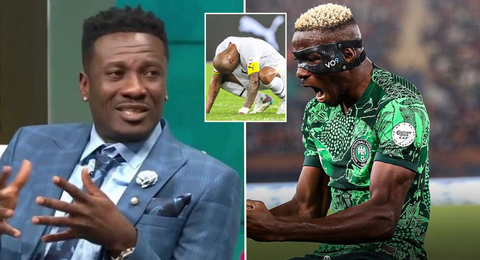 AFCON 2023: Ghana legend Asamoah Gyan takes dig at Black Stars using Victor Osimhen