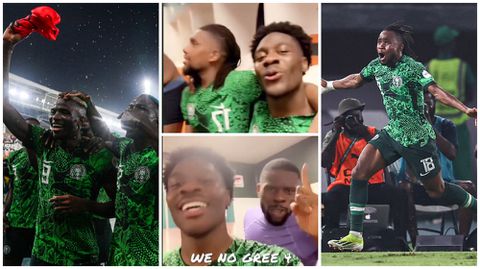 We no go gree - Super Eagles stars send strong message to Nigerians after Indomitable win