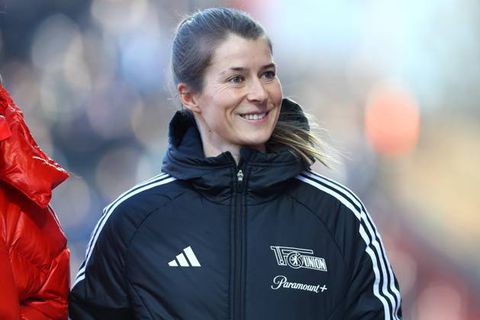 Marie-Louise Eta makes history by becoming first woman to take charge of a  men's team in Bundesliga game