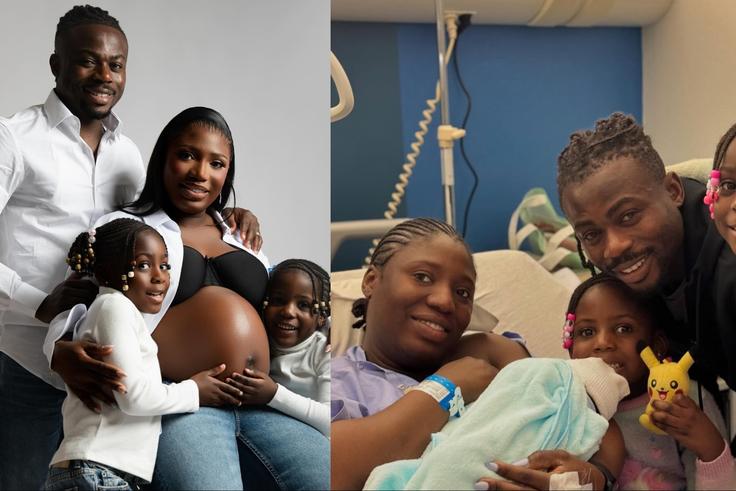 Moses Simon welcomes 1st boy: Family of Super Eagles star increases to 5