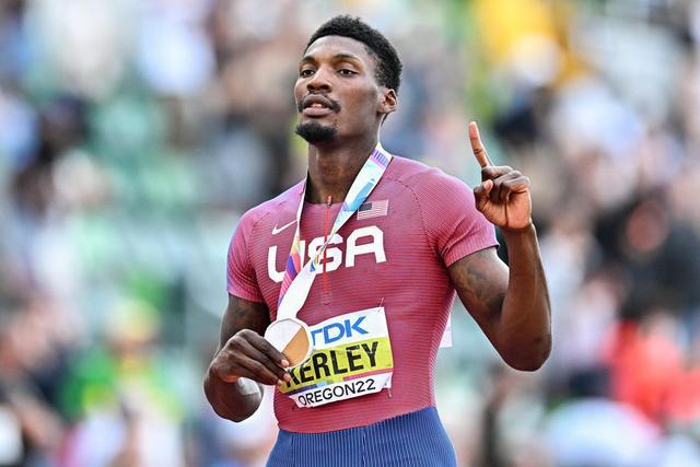 Fred Kerley and his wife are involved in a court battle after Olympic 100m bronze medallist allegedly assault his wife and Angelina