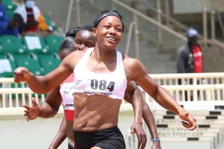 Omanyala's fiancée, Lavenda Amutavi sets sights on 100m debut at World Championships
