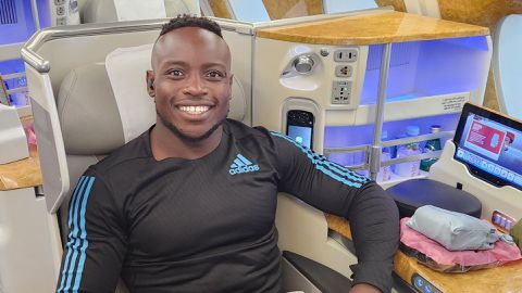 Ferdinand Omanyala thrilled with VIP treatment as he flies out for World Indoor Championships