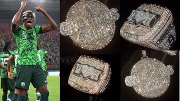 Victor Osimhen: Super Eagles star celebrates Nigeria with new diamond pendant and ring