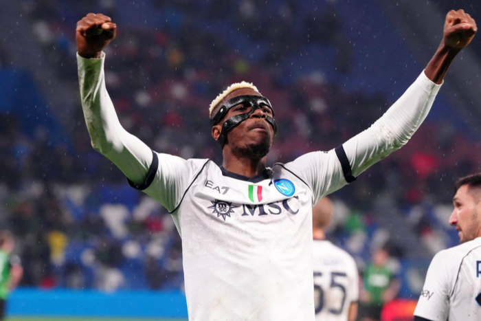 Osimhen scores hattrick in Napoli vs Sassuolo || Image credit: Imago