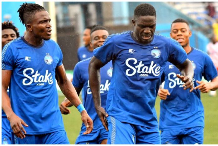 Enyimba celebrate in the NPFL.