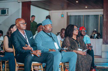 Former Super Eagles star Mutiu Adeboju, now a LALIGA ambassador, at a recent event by the Spanish league. .