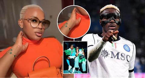 Victor Osimhen’s beautiful sister turns heads with blonde new look and flaunts ₦23 Million bracelet