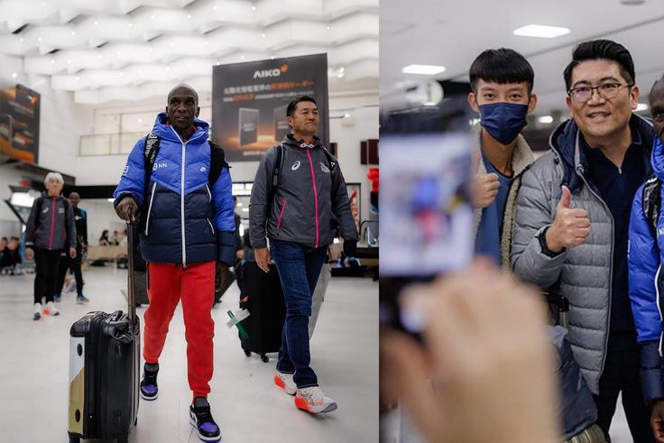 GOAT has arrived! Eliud Kipchoge lands in Tokyo ahead of Sunday’s race as he eyes more glory in Japan