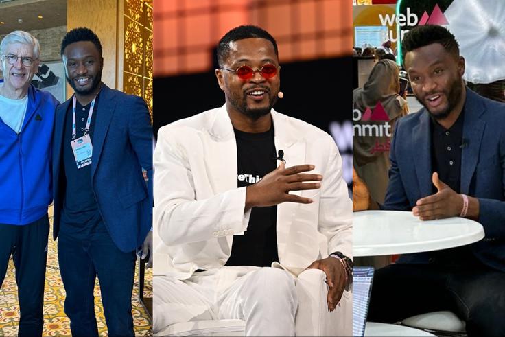 Super Eagles of Nigeria legend Mikel Obi teams up with Arsene Wenger and Patrice Evra in Qatar.