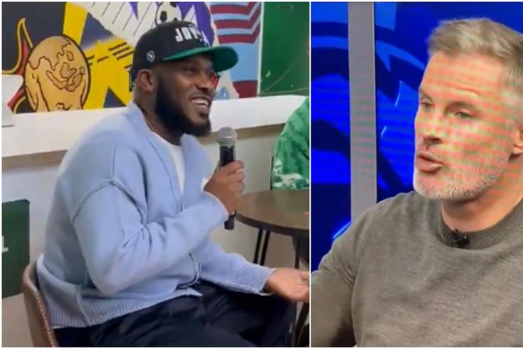 Jay Jay Okocha responds savagely to Jamie Carragher's AFCON comments.