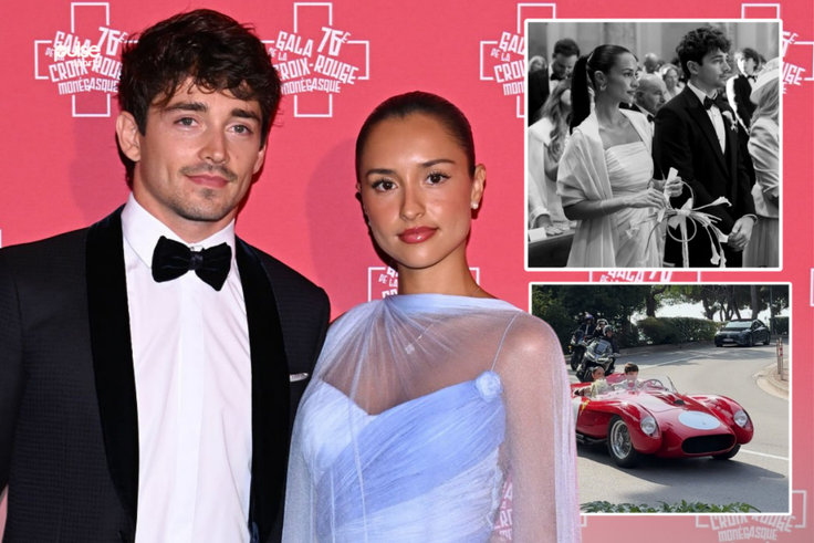 Just WEDDED! Charles Leclerc and Alexandra Saint Mleux tie the knot in intimate ceremony