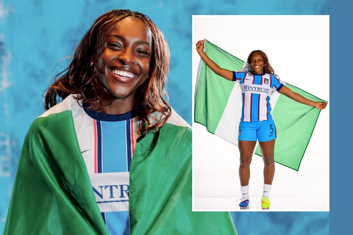 Super Falcons star Michelle Alozie leaves fans in awe after unveiling new shirt number
