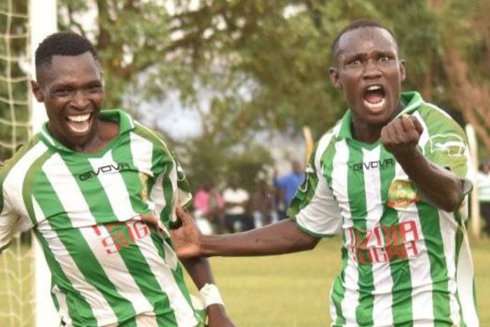 Nzoia Sugar players celebrating