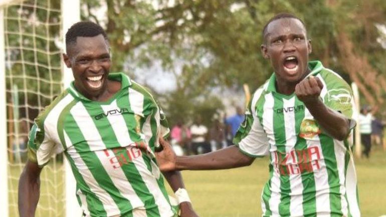 Nzoia Sugar players celebrating
