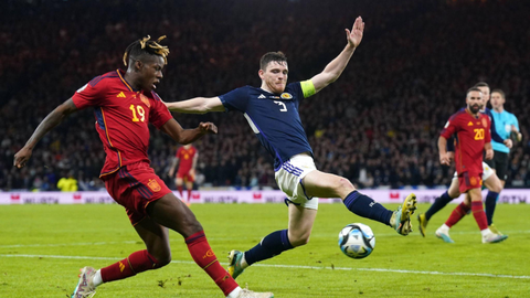 Spain fall to 17-year low with defeat to Scotland