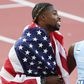 Noah Lyles comments on Letsile Tebogo's form this season & breaking 300m world record