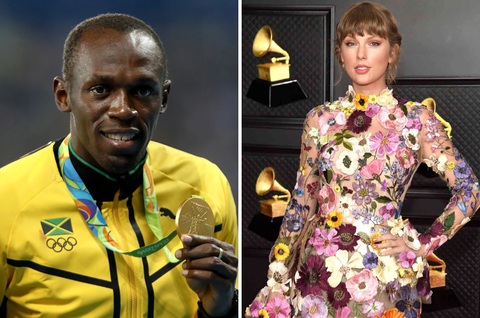 Usain Bolt: Track legend and billionaire music superstar Taylor Swift set to be honoured with £25,000,000 128ft cranes