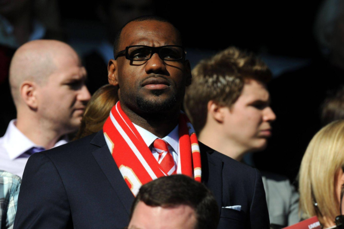 LeBron James attends the match Liverpool Vs. Manchester United, ManU Premier League, Anfield, Britain - 15 Oct 2011 || Image credit: Imago