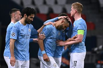 Mahrez grabs winner as Man City come from behind to beat 10-man PSG