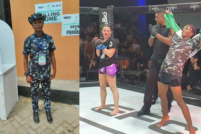 Ukah recieved praise for a successful training tour and her triumph over Crystal Wyk of South Africa