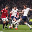 Harry Kane in action against Manchester United