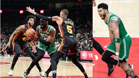 Tatum and Brown propel Boston Celtics past Atlanta Hawks to 2nd round