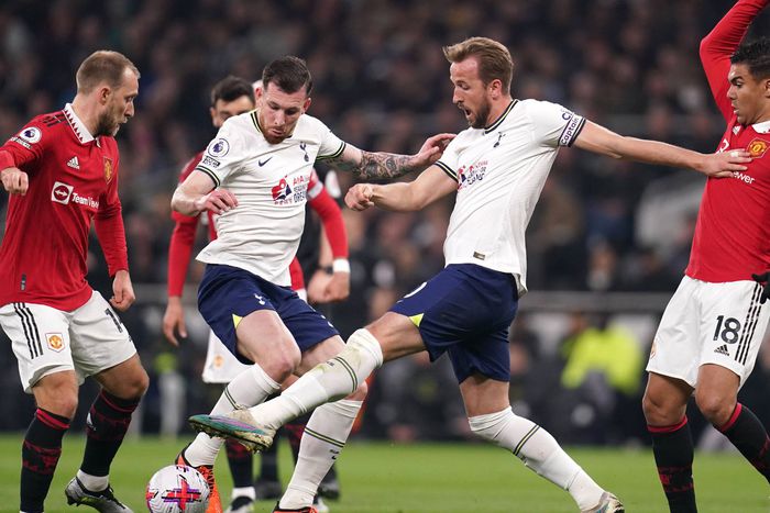 Harry Kane of Tottenham Hotspur vs Manchester United.