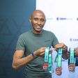 Edgar Mwandawiro the Chief Risk Officer SBM Bank Kenya (right) with David Thuo (left) the founder of Fitness with David which is the organizer of the Nairobi Marathon Relay.