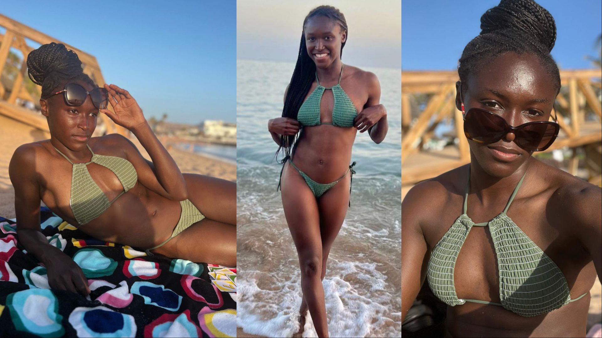 Rinsola Babajide Super Falcons star shows off curves in Bikini