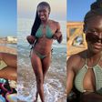 Super Falcons of Nigeria star Rinsola Babajide shows off curves in Bikini.