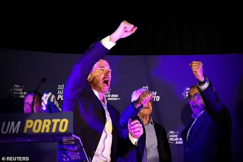 Andre Villas-Boas celebrate win || Reuter