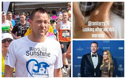 John Terry shows wife Toni caring for his bleeding ni**les, shares passionate kiss at the London Marathon