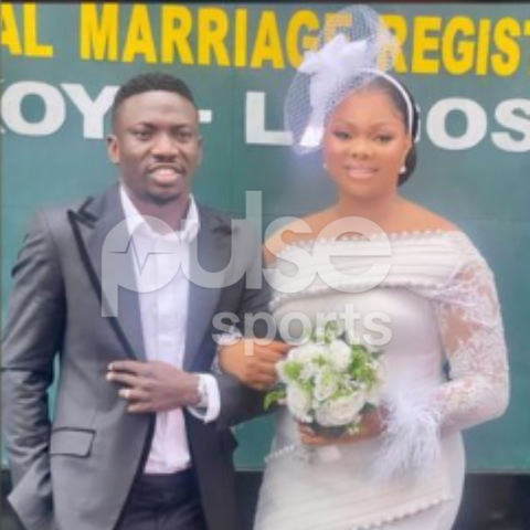 Peter Etebo and his wife sealed their court wedding at Ikoyi, Lagos State