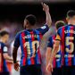 Ansu Fati celebrates after scoring for Barcelona against Mallorca