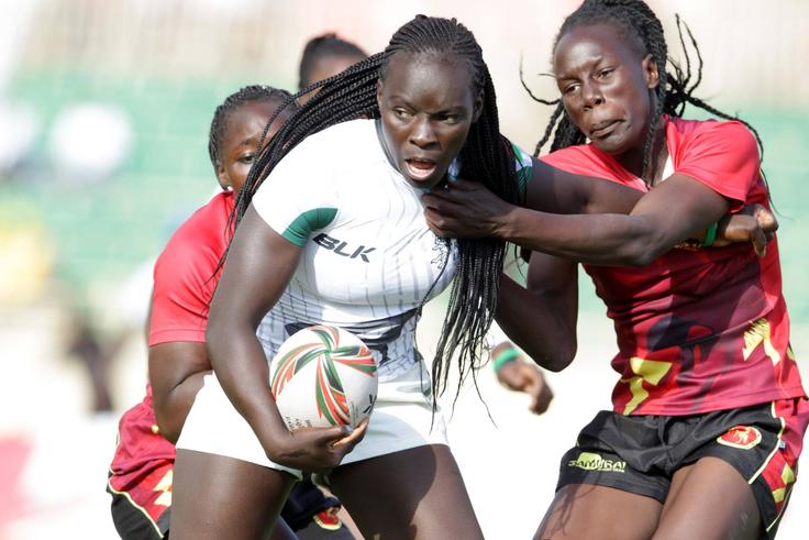 Kenya Lionesses during their 2023 Africa Cup match.