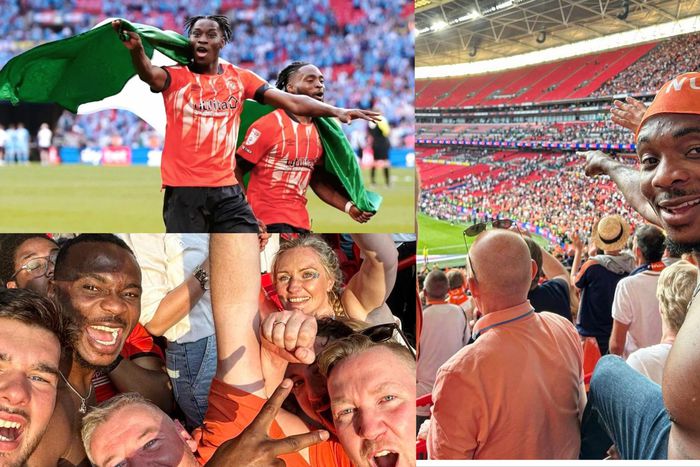Linus Udofia was present at Wembley Stadium as Luton Town defeated Coventry City 6-5 on penalties