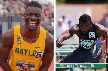 Ezekiel Nathaniel and Bashiru Abdullahi secure hurdles spots to NCAA Championships