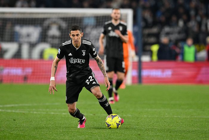 Angel Di Maria in action for Juventus against Lazio