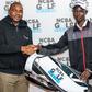 David Matano (R) receives his gift