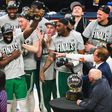 In a recap of the NBA Playoffs, Jaylen Brown wins the Larry Bird Eastern Conference Finals Trophy as Boston Celtics sweep Indiana Pacers to advance to NBA Finals
