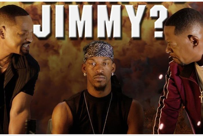 NBA star Jimmy Butler shines with Will Smith and Martin Lawrence in Bad Boys trailer.