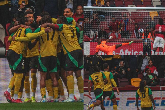 The Reggae Boyz of Jamaica defeated Trinidad and Tobago 3-2 and await the winner of Nigeria vs Ghana in the final of the Unity Cup.