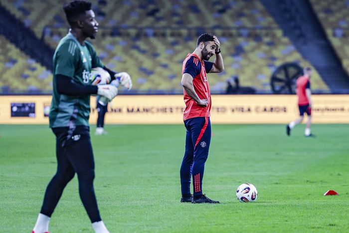 Manchester United's Ruben Amorim and Andre Onana | Imago
