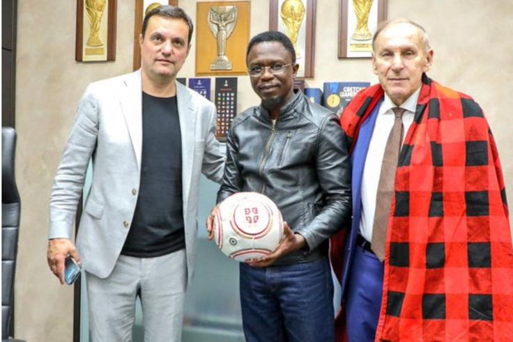 Sports CS Ababu Namwamba in Belgrade, Serbia.