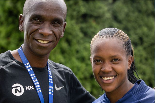 Eliud Kipchoge and Faith Kipyegon