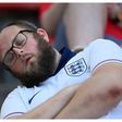 England fan falls asleep