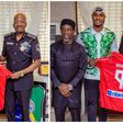 Odion Ighalo presents jersey to the IGP.
